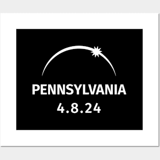 4.8.2024 Solar Eclipse Pennsylvania Posters and Art